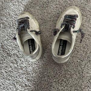 Golden Goose super star with cheetah laces